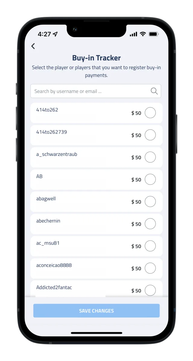 Payment tracker on mobile web